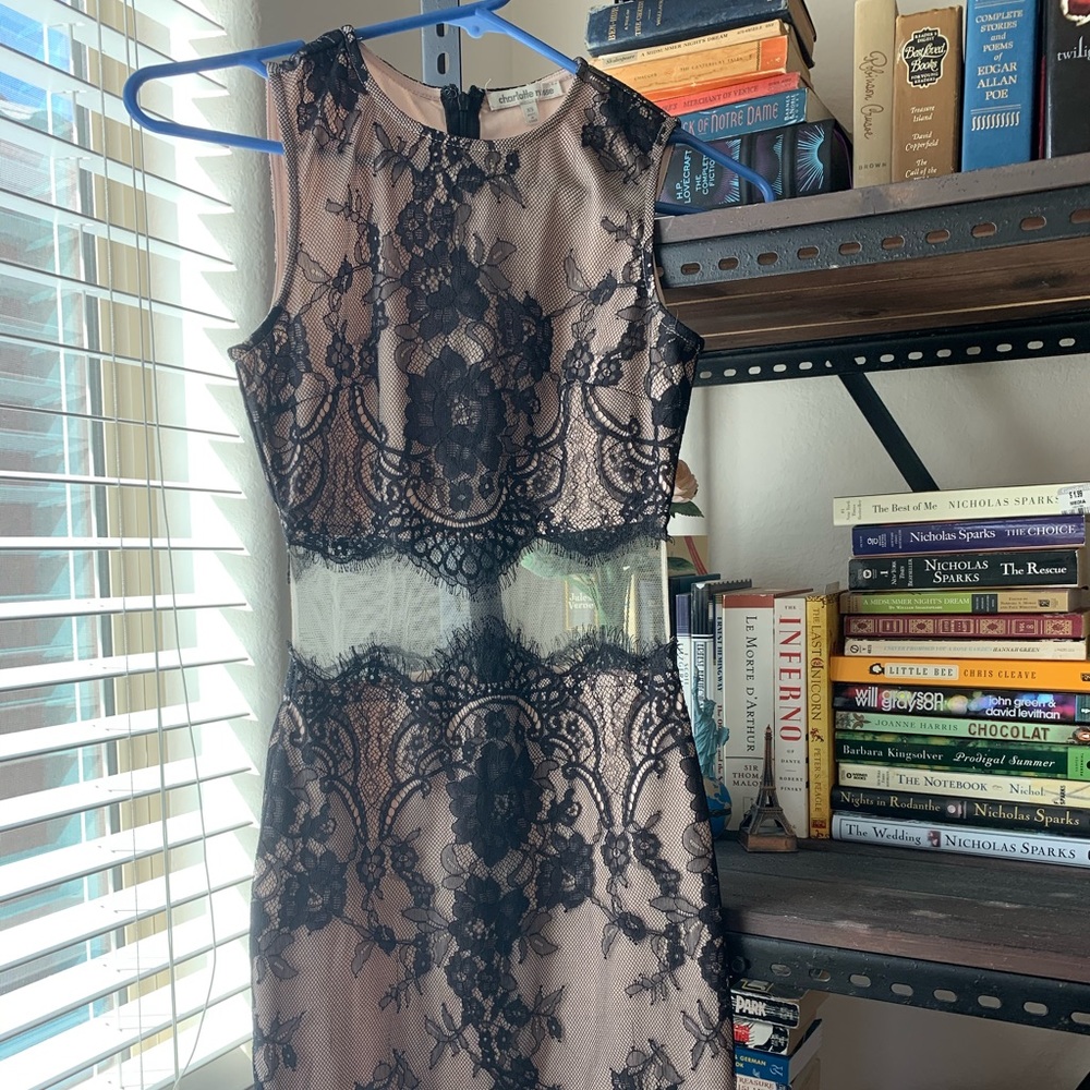 Charlotte Russe lace black and muse dress
